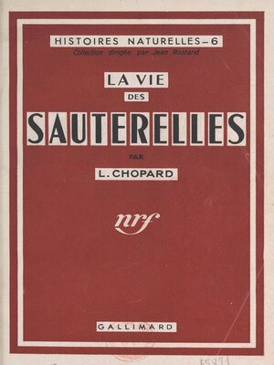 cover image of La vie des sauterelles